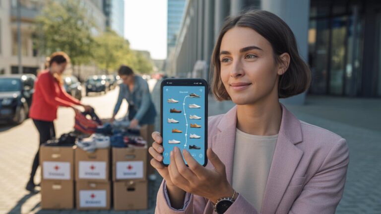 Influencer tedesco traccia le sue scarpe donate alla Croce Rossa: l'esperimento fa il boom